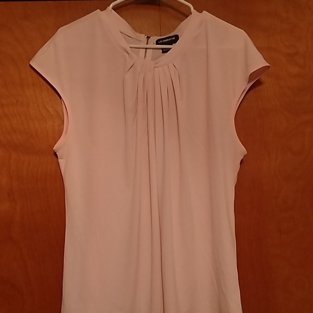 Light pink cap sleeve blouse